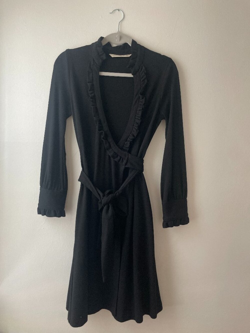 Classic DVF Wool Wrap Dress Small